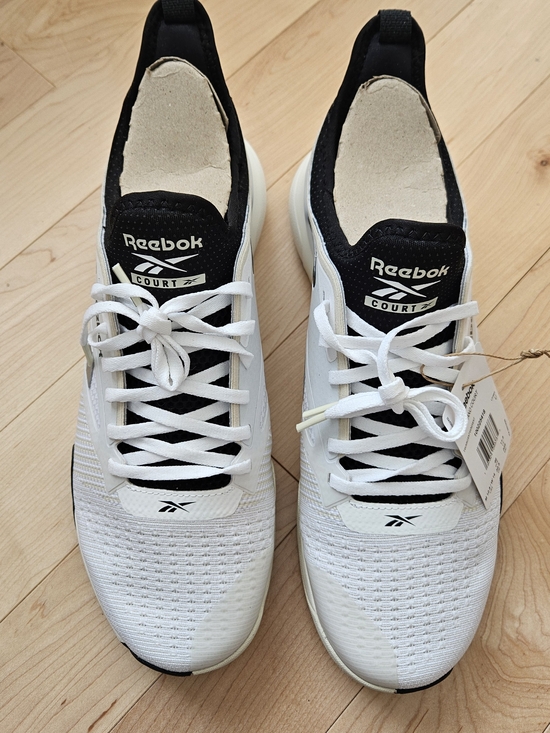 Reebok Other - Reebok Men's White and Black Court Knit Sneakers
